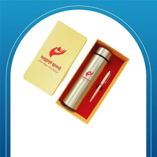 Set Bình Giữ Nhiệt + Bút Ký